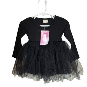 New Black Leotard with Tutu - 6-9 Months